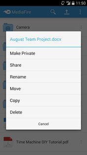 MediaFire 5.6.0. Скриншот 4