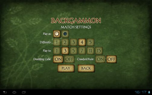 Backgammon Free 4.41. Скриншот 2