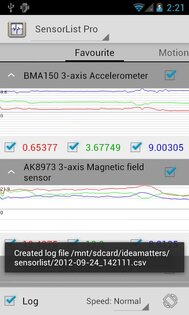 Sensor List 4.0.1. Скриншот 6