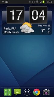 Sense flip clock & weather 9.00.4. Скриншот 14
