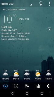 Sense flip clock & weather 9.00.4. Скриншот 15
