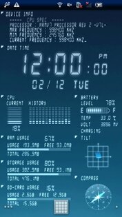 DeviceInfo Live WallPaper 10.0.0. Скриншот 1