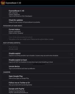 Exynos Abuse 1.4. Скриншот 1