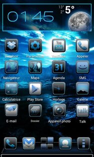 iblue Next Launcher Theme 1.0. Скриншот 1