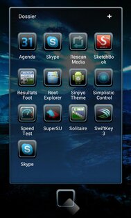 iblue Next Launcher Theme 1.0. Скриншот 5