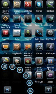 iblue Next Launcher Theme 1.0. Скриншот 6