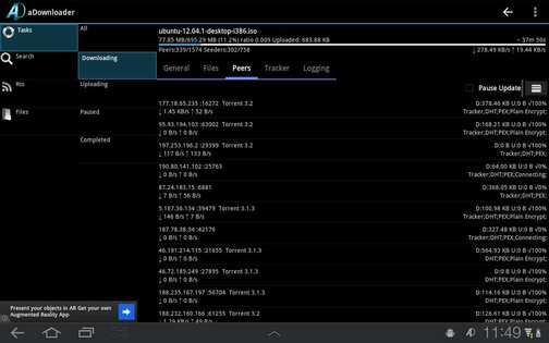 aDownloader 1.7.2. Скриншот 7