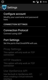 DroidVPN 3.0.5.3. Скриншот 4