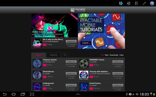 Reactable mobile 2.3.17. Скриншот 4