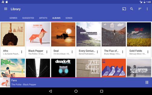 Shuttle Music Player 2.0.17. Скриншот 11
