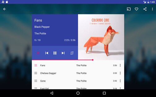 Shuttle Music Player 2.0.17. Скриншот 12