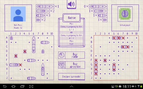 Морской бой. Противостояние 1.8. Скриншот 3
