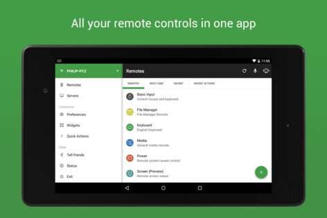 Unified Remote 3.24.0. Скриншот 10