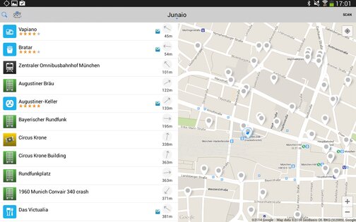 Junaio 6.0.5.1. Скриншот 2
