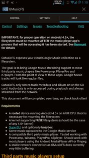 GMusicFS 0.9.6.1 beta. Скриншот 1