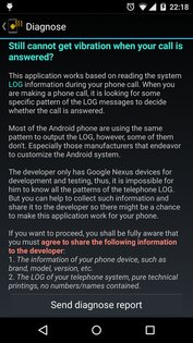 Vibrate Call 2.1. Скриншот 3