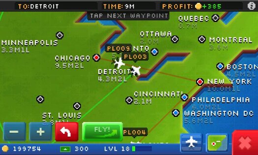 Pocket Planes 2.14.0. Скриншот 2
