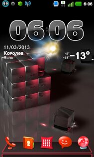 RedOptimus3DBlend Next Launcher Theme 1.4. Скриншот 1
