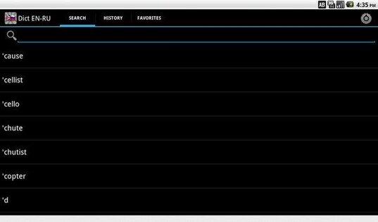 Dict En-Ru 1.2.0.13. Скриншот 1