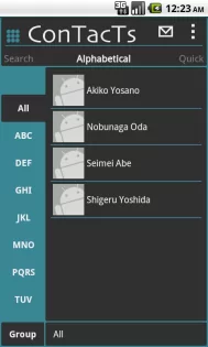 Phone Book ConTacTs 3.1.2. Скриншот 1