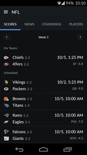 Yahoo! Sportacular 5.10.6. Скриншот 6