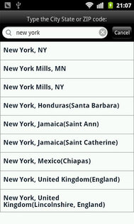 iPhone Weather 1.02. Скриншот 2