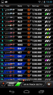 F1 2013 Timing App 5.0.93. Скриншот 2