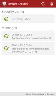 G DATA Mobile Security Light 29.3.0.325df6. Скриншот 1