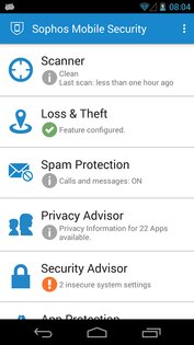 Sophos Intercept X for Mobile 9.8.4146. Скриншот 1