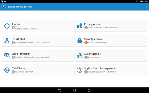 Sophos Intercept X for Mobile 9.8.4146. Скриншот 9