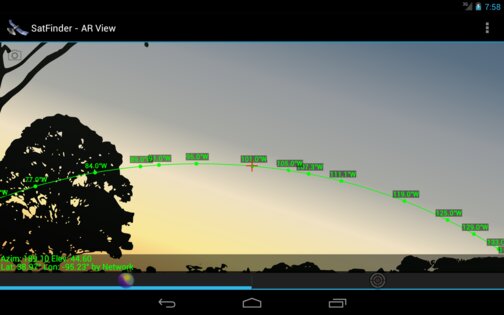 SatFinder Lite 4.0.0. Скриншот 4
