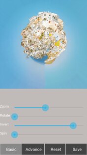 Tiny Planet FX Pro 2.2.9. Скриншот 2