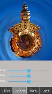 Tiny Planet FX Pro 2.2.9. Скриншот 3