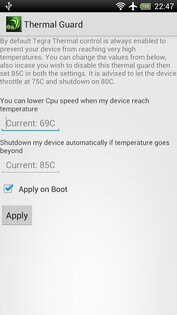 Tegra Overclock 1.6.9 Alpha. Скриншот 6