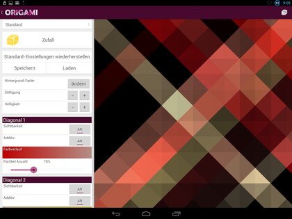Origami Live Wallpaper 2.01. Скриншот 4