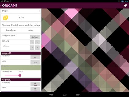 Origami Live Wallpaper 2.01. Скриншот 5