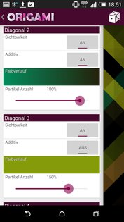 Origami Live Wallpaper 2.01. Скриншот 16