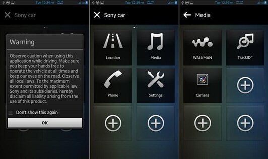 Xperia Z Car Launcher 1.0. Скриншот 3