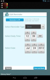 Skinny Note Lite 1.6.0. Скриншот 5