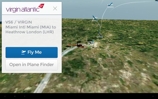 Plane Finder 3D 1.0. Скриншот 3