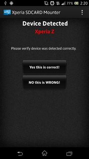 Xperia SDCARD Mounter 6.0. Скриншот 1