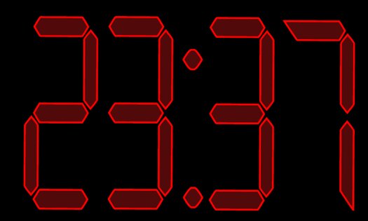 Big Night Clock 1.0. Скриншот 1