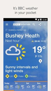 BBC Weather 5.7.0. Скриншот 1
