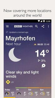 BBC Weather 5.7.0. Скриншот 2