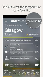 BBC Weather 5.7.0. Скриншот 3