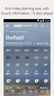 BBC Weather 5.7.0. Скриншот 5