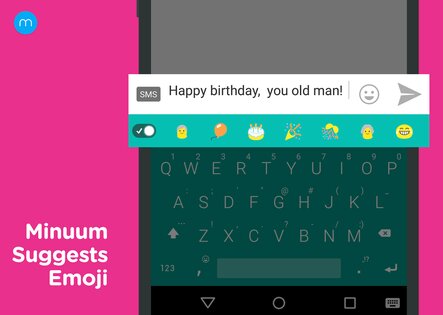 Minuum Keyboard Free + Emoji 3.5.2. Скриншот 2