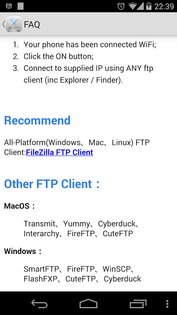 WiFi FTP (WiFi File Transfer) 3.1.0. Скриншот 5