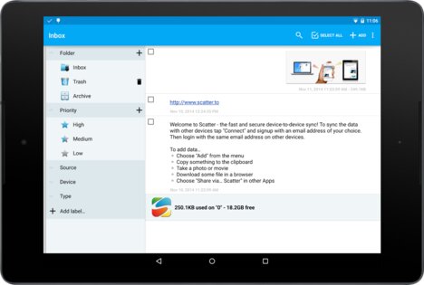 Scatter 0.9.6. Скриншот 2