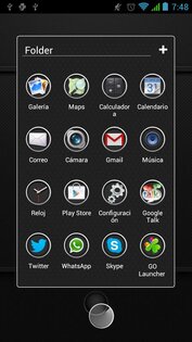 Next Launcher Theme Carbon HD 3.0. Скриншот 3